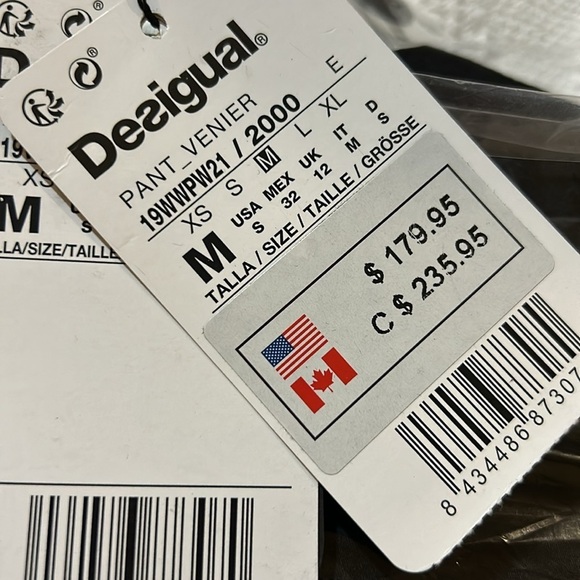 Desigual Venier Pant. Black. NWT - Picture 2 of 16